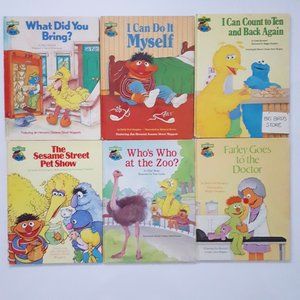 Vintage Sesame Street Storybooks Bundle of 6 Books